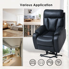 Fauteuil inclinable électrique pour personnes âgées avec télécommande et poche latérale