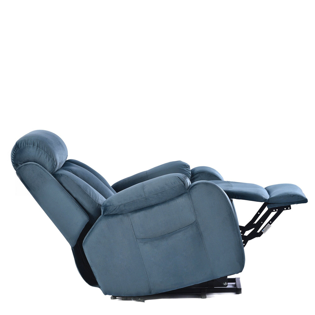 Fauteuil inclinable électrique pour personnes âgées avec télécommande et poche latérale