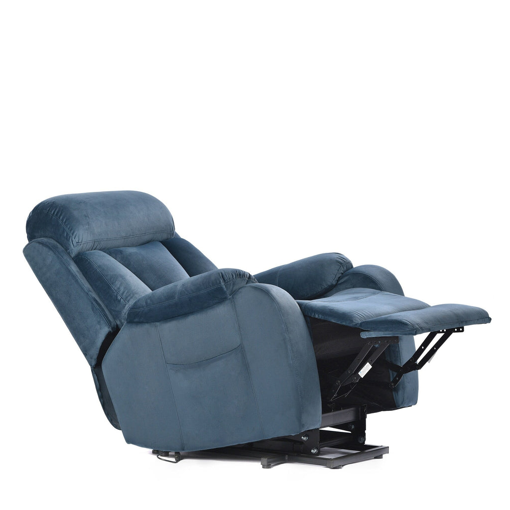 Fauteuil inclinable électrique pour personnes âgées avec télécommande et poche latérale