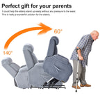 Fauteuil inclinable électrique pour personnes âgées avec télécommande et poche latérale