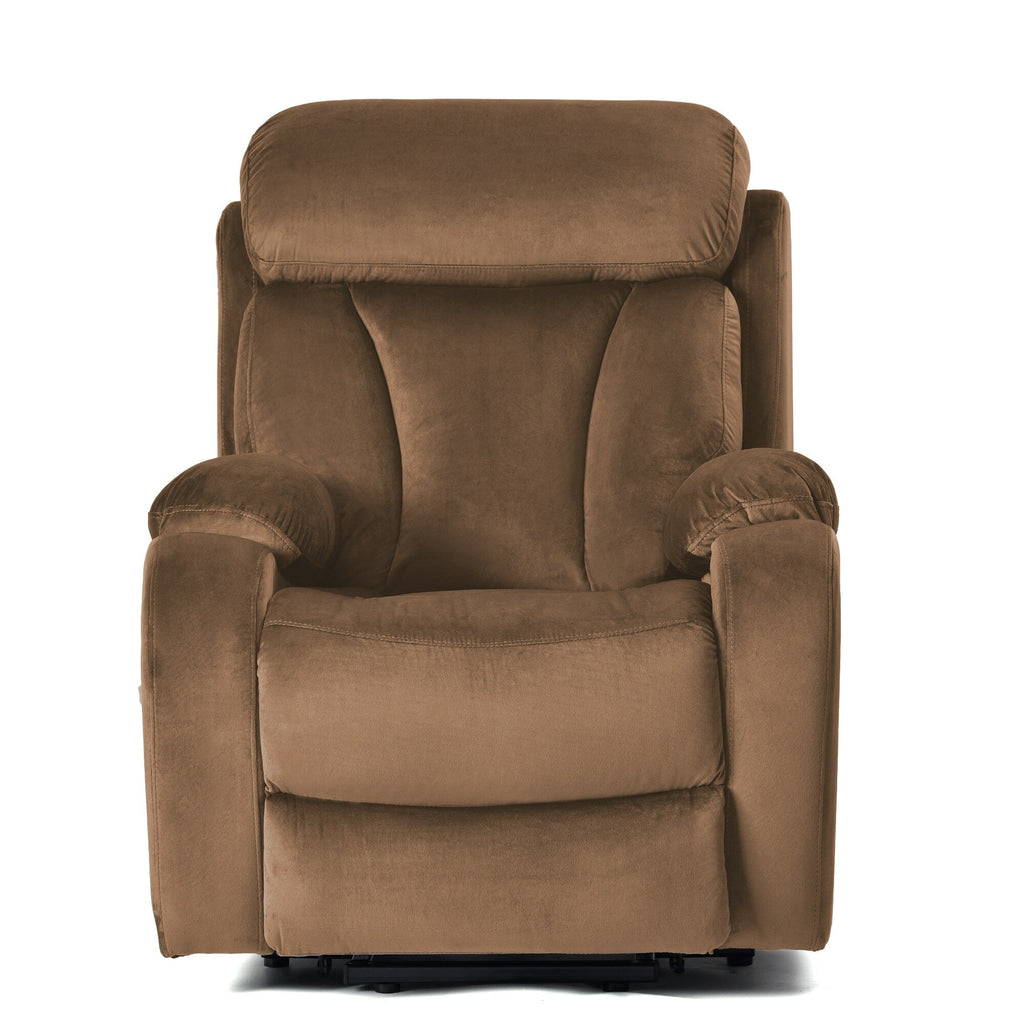 Fauteuil inclinable électrique pour personnes âgées avec télécommande et poche latérale