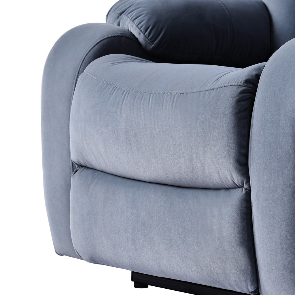 Fauteuil inclinable électrique pour personnes âgées avec télécommande et poche latérale