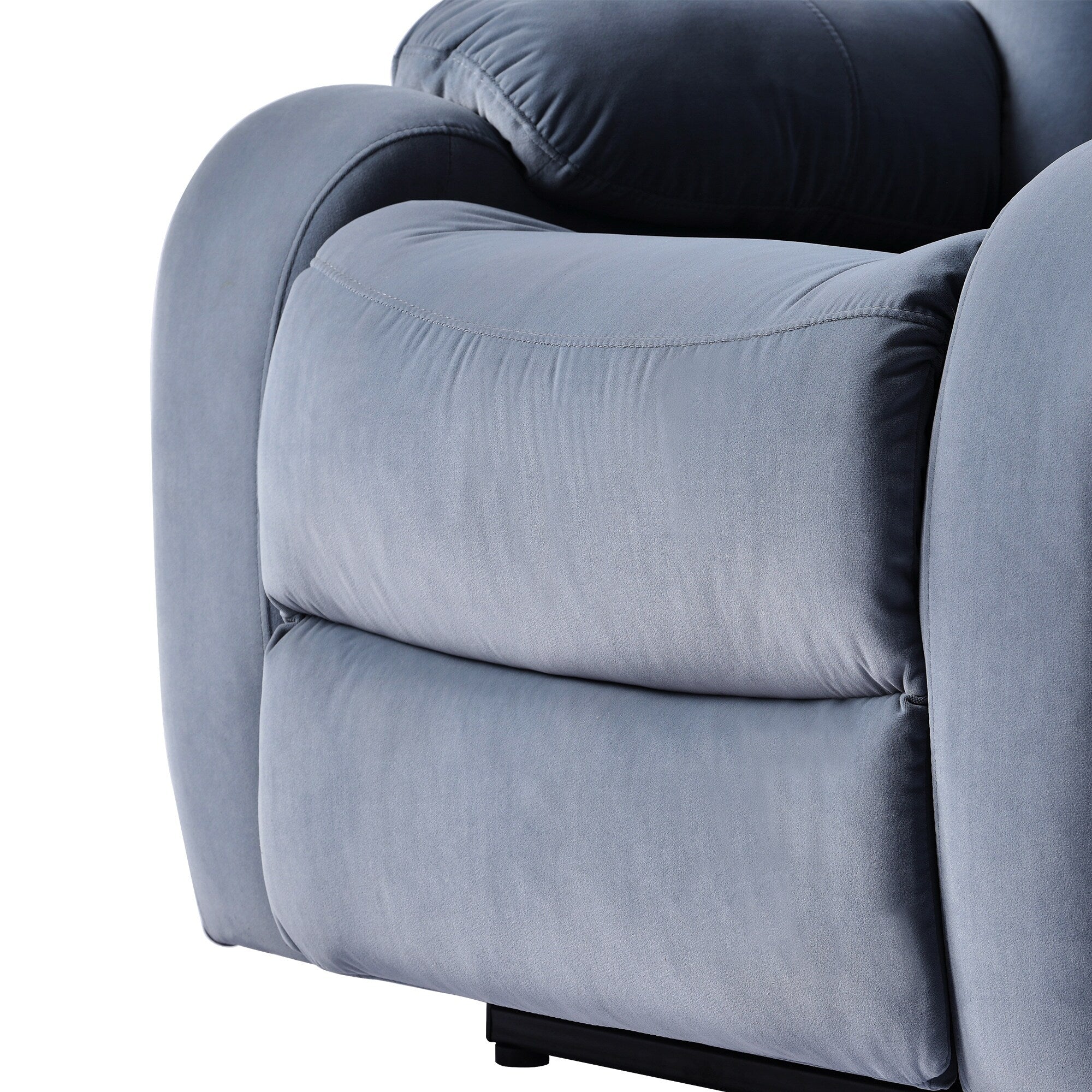 Fauteuil inclinable électrique pour personnes âgées avec télécommande et poche latérale