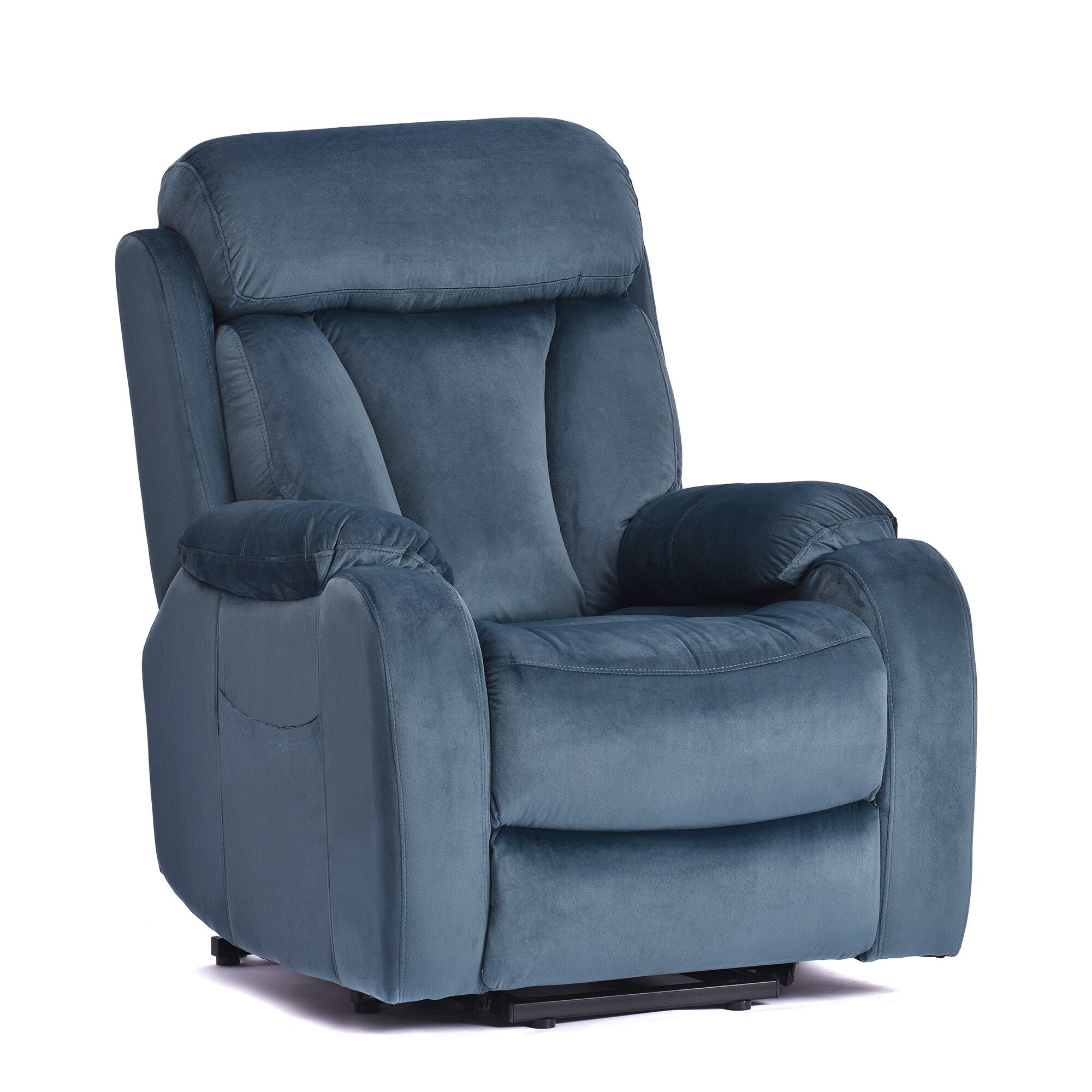 Fauteuil inclinable électrique pour personnes âgées avec télécommande et poche latérale