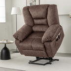 Fauteuil inclinable électrique pour personnes âgées avec massage et chauffage, montage facile, soutien confortable et positions réglables