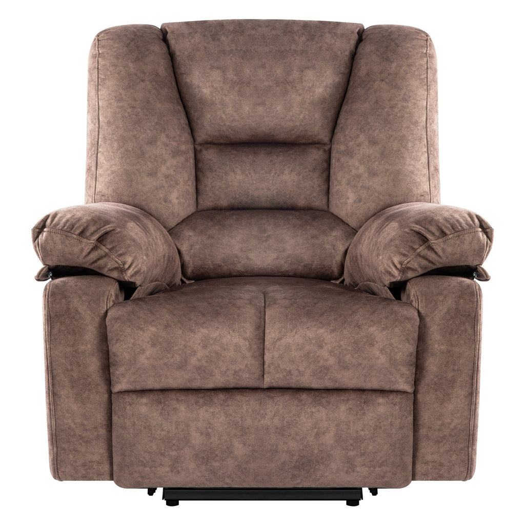 Fauteuil inclinable électrique pour personnes âgées avec massage et chauffage, montage facile, soutien confortable et positions réglables