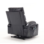 Fauteuil inclinable électrique avec massage par vibrations à 4 directions et chauffage - 5 modes, 2 niveaux d'intensité, 3 réglages de minuterie