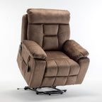 Fauteuil inclinable électrique avec massage à 8 points, chauffage lombaire, moteur OKIN allemand, porte-gobelet en acier inoxydable et installation en 10 minutes