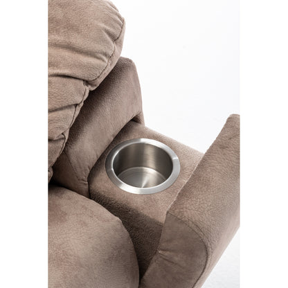 Fauteuil inclinable électrique avec moteur allemand, massage, chauffage, porte-gobelets en acier inoxydable et assemblage rapide