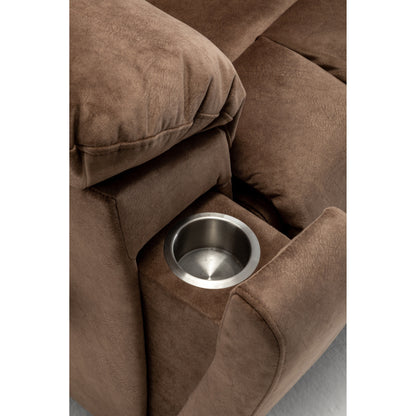 Fauteuil inclinable électrique avec moteur allemand, massage, chauffage, porte-gobelets en acier inoxydable et assemblage rapide
