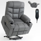 Fauteuil inclinable électrique avec massage, chauffage et ports USB