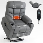 Fauteuil inclinable électrique avec massage, chauffage et ports USB