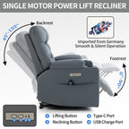 Fauteuil inclinable électrique avec massage, chauffage et ports USB