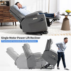 Fauteuil inclinable électrique avec massage, chauffage et ports USB