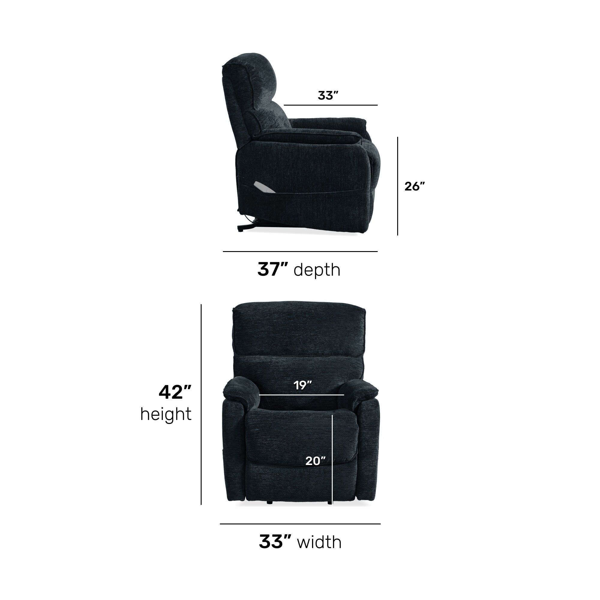 Fauteuil inclinable électrique Homestyles Orville