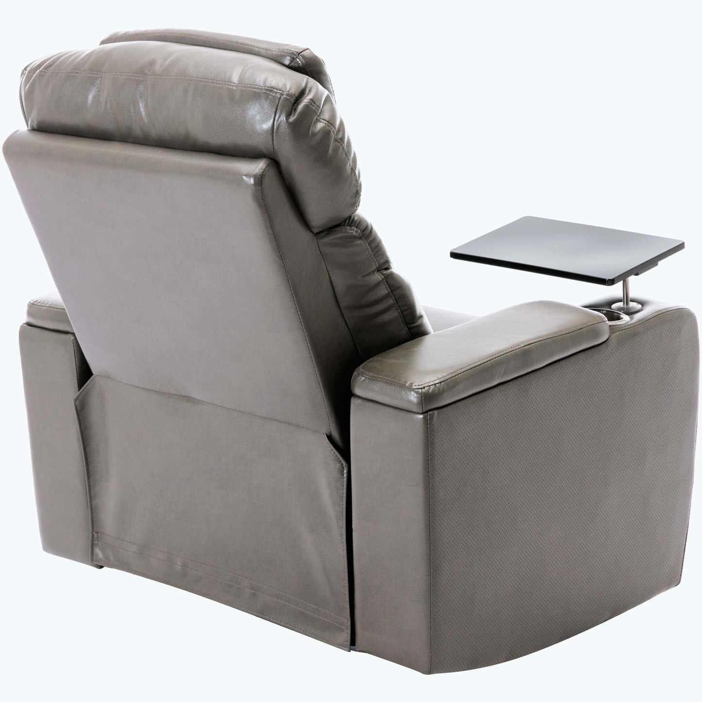 Fauteuil inclinable électrique avec port de chargement USB et rangement dissimulé des accoudoirs, avec porte-gobelet pratique et chaîne stéréo