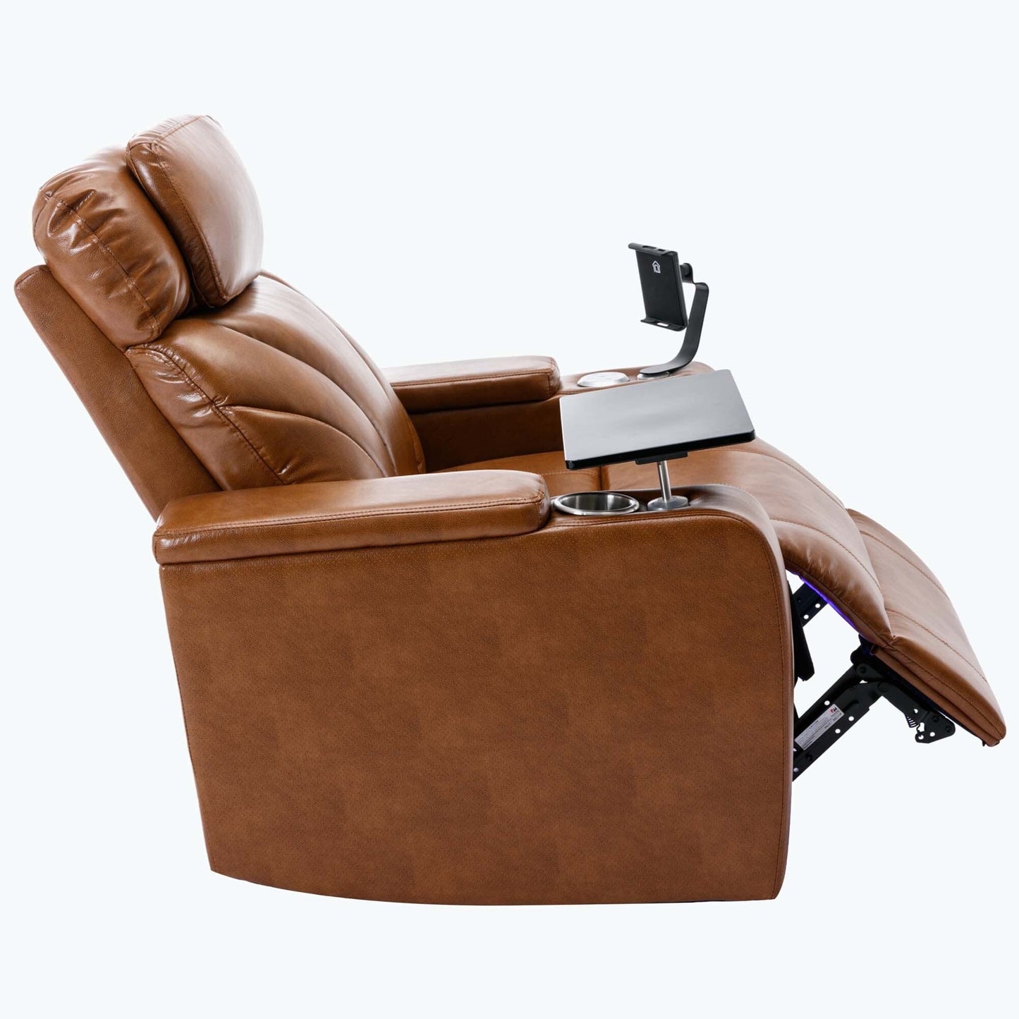 Fauteuil inclinable électrique avec port de chargement USB et rangement dissimulé des accoudoirs, avec porte-gobelet pratique et chaîne stéréo