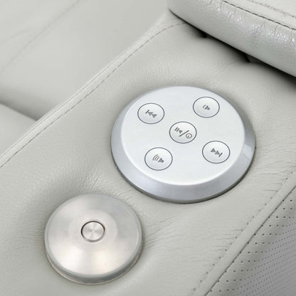 Fauteuil inclinable électrique avec port de chargement USB et rangement dissimulé des accoudoirs, avec porte-gobelet pratique et chaîne stéréo