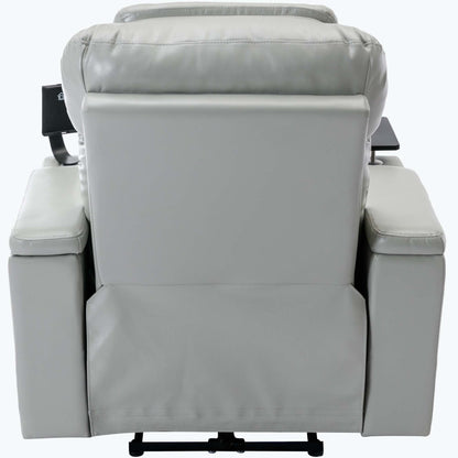Fauteuil inclinable électrique avec port de chargement USB et rangement dissimulé des accoudoirs, avec porte-gobelet pratique et chaîne stéréo
