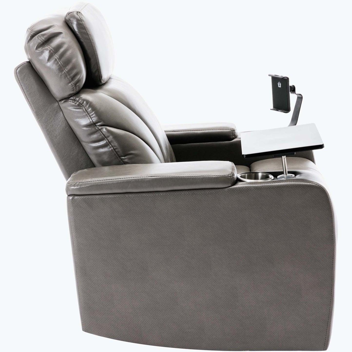 Fauteuil inclinable électrique avec port de chargement USB et rangement dissimulé des accoudoirs, avec porte-gobelet pratique et chaîne stéréo