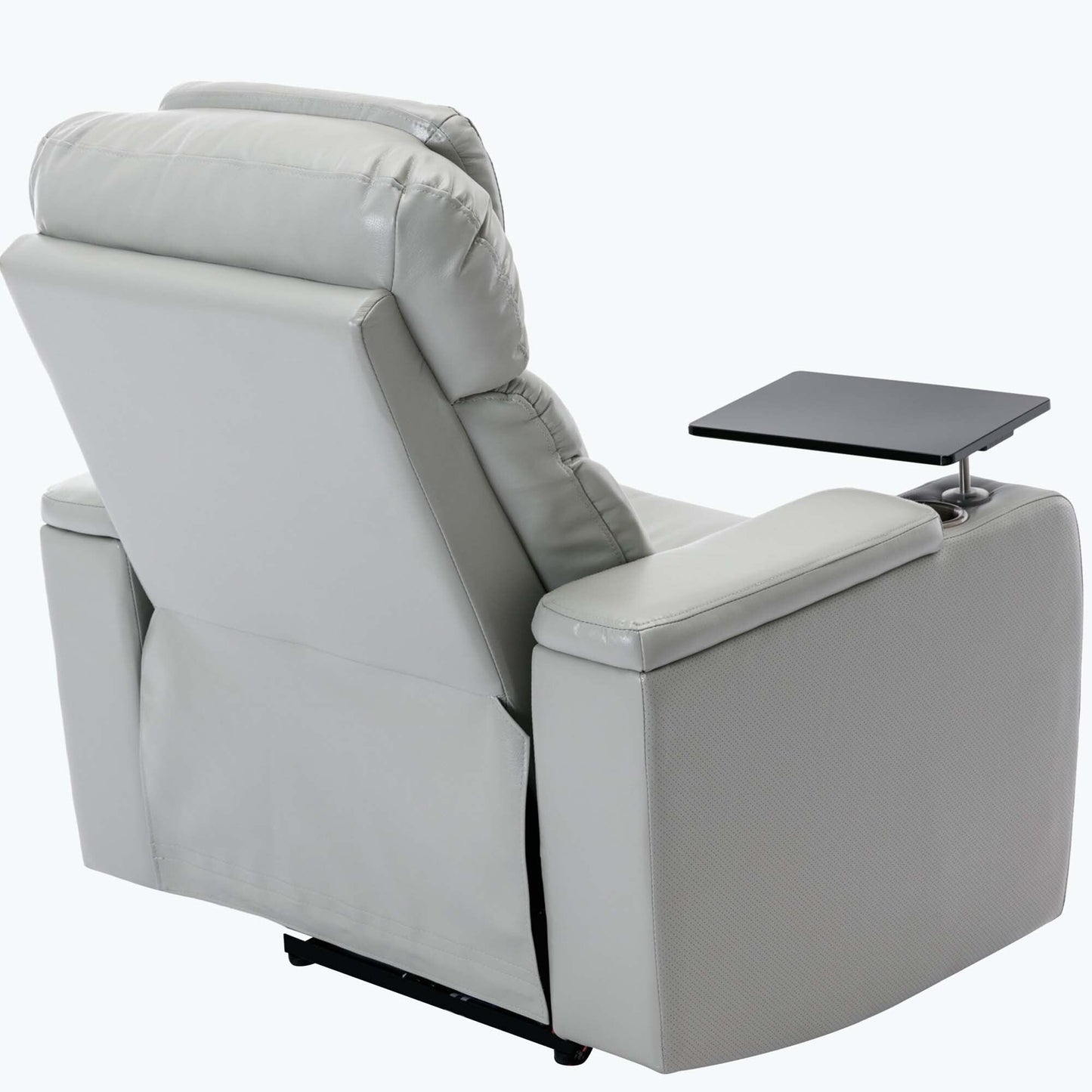 Fauteuil inclinable électrique avec port de chargement USB et rangement dissimulé des accoudoirs, avec porte-gobelet pratique et chaîne stéréo