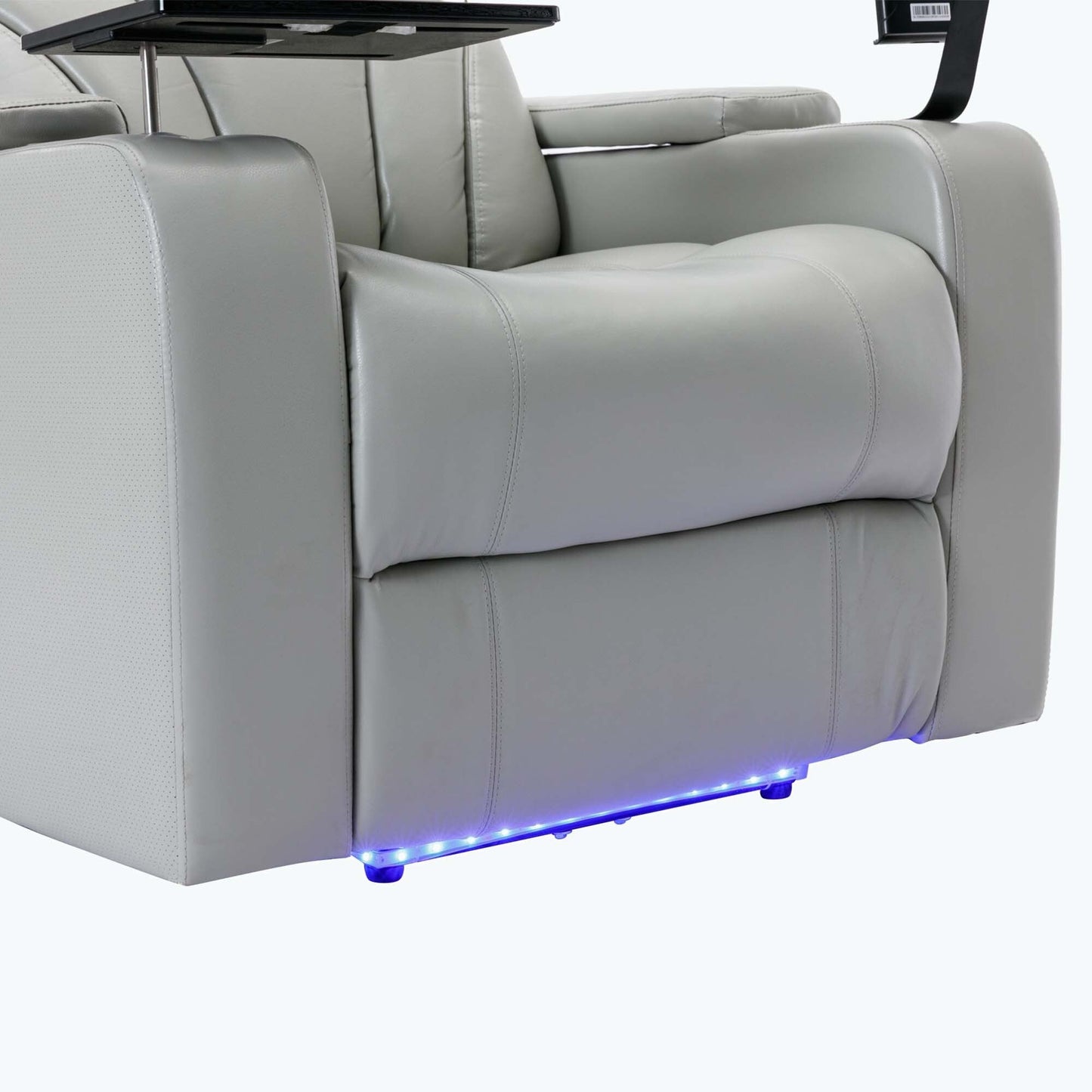 Fauteuil inclinable électrique avec port de chargement USB et rangement dissimulé des accoudoirs, avec porte-gobelet pratique et chaîne stéréo