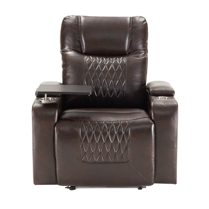 Fauteuil inclinable électrique avec port de chargement USB et rangement dissimulé des accoudoirs