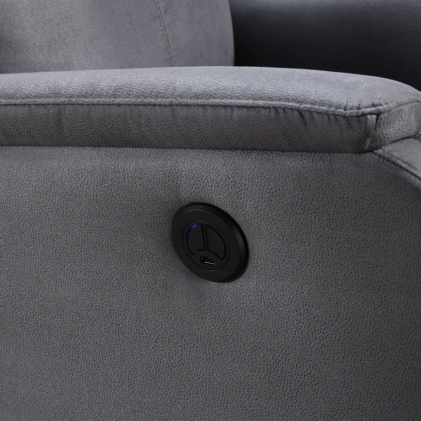 Fauteuil inclinable électrique avec port de charge USB, fauteuil inclinable simple pour salon ou chambre à coucher