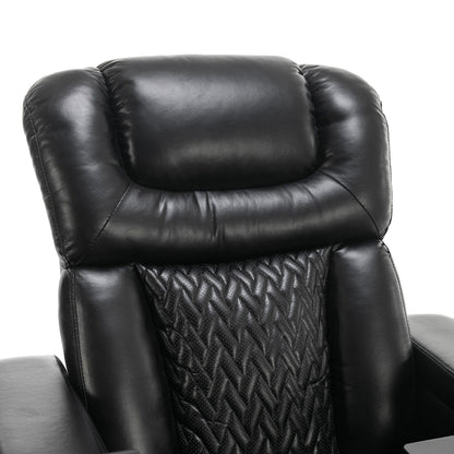 Fauteuil inclinable électrique pivotant à 270°, plateau, port USB et porte-gobelets