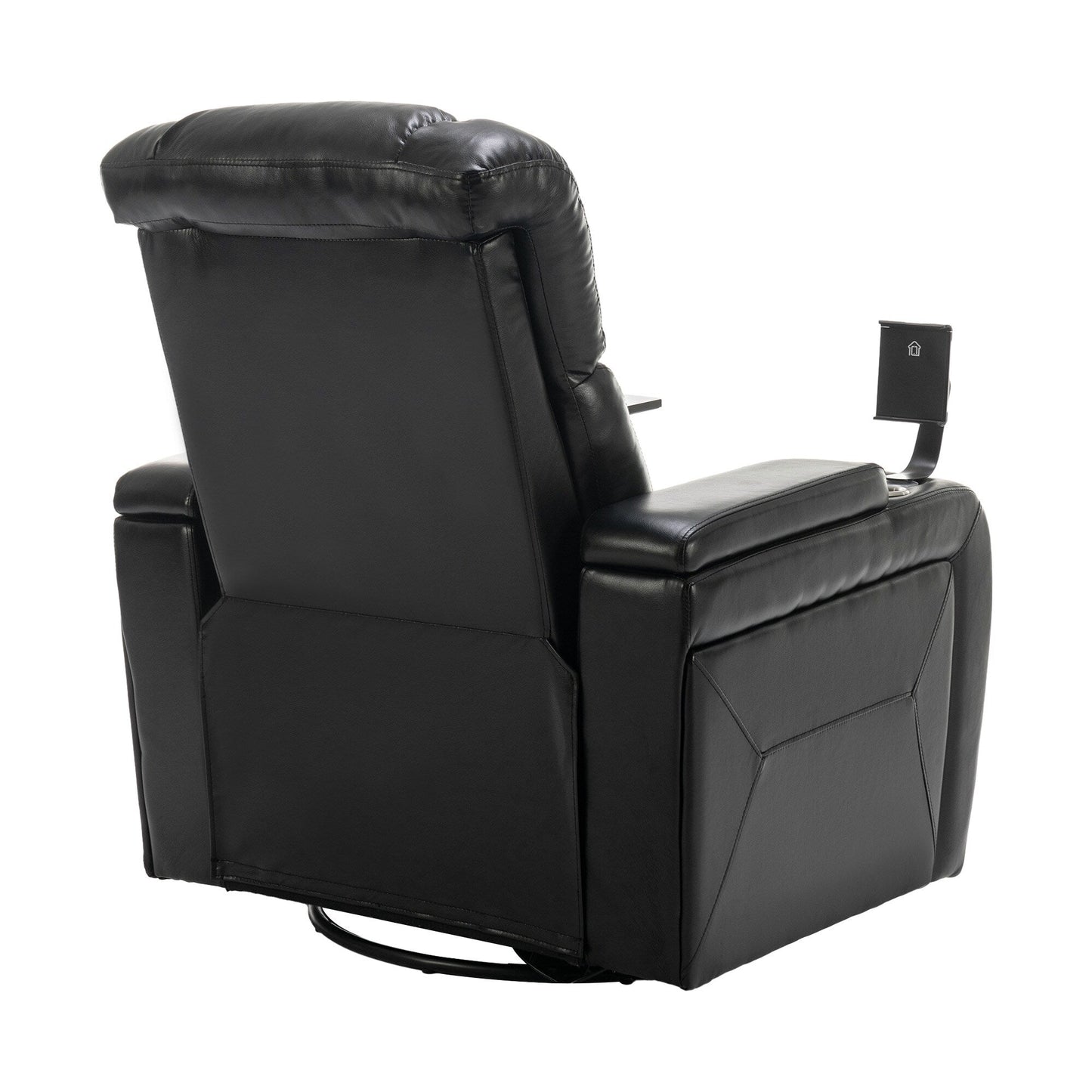 Fauteuil inclinable électrique pivotant à 270°, plateau, port USB et porte-gobelets