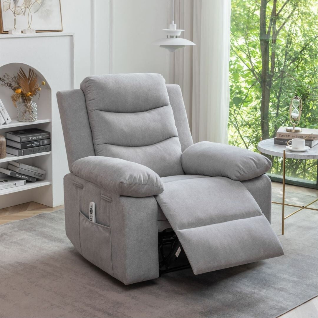 Fauteuil inclinable électrique avec fonction de massage réglable pour le salon
