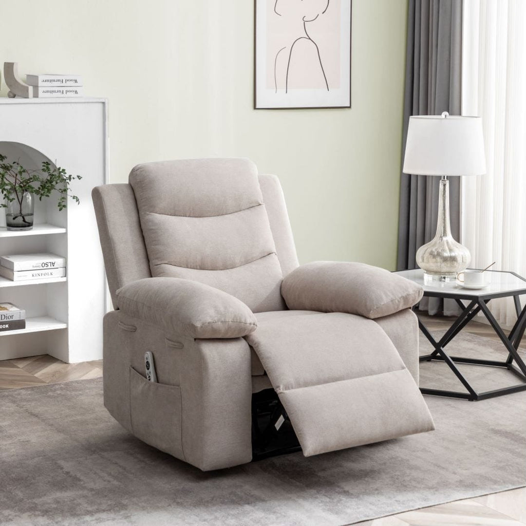 Fauteuil inclinable électrique avec fonction de massage réglable pour le salon