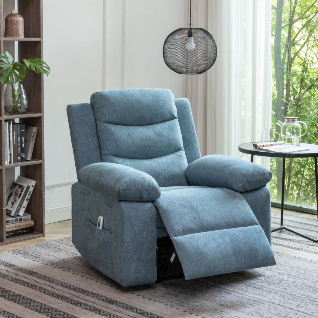 Fauteuil inclinable électrique avec fonction de massage réglable pour le salon