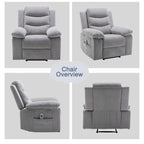 Fauteuil inclinable électrique avec fonction de massage réglable pour le salon