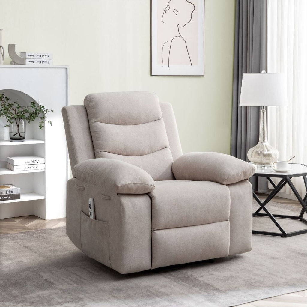 Fauteuil inclinable électrique avec fonction de massage réglable pour le salon