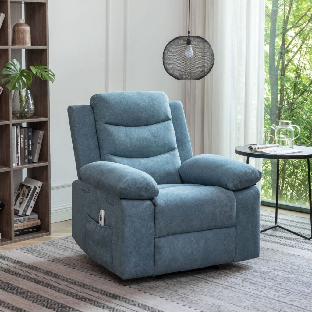 Fauteuil inclinable électrique avec fonction de massage réglable pour le salon