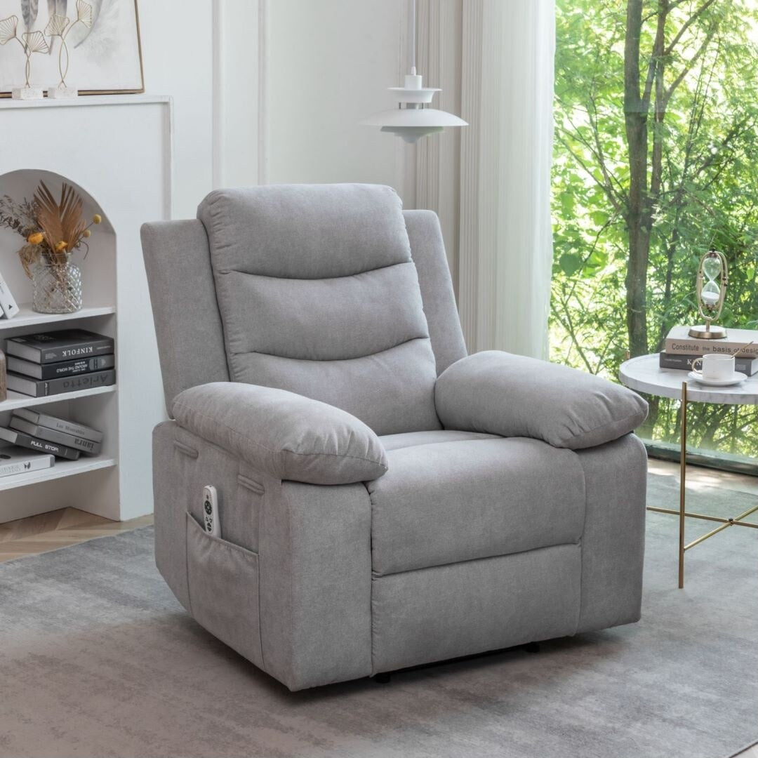 Fauteuil inclinable électrique avec fonction de massage réglable pour le salon