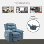 Fauteuil inclinable électrique avec fonction de massage réglable pour le salon