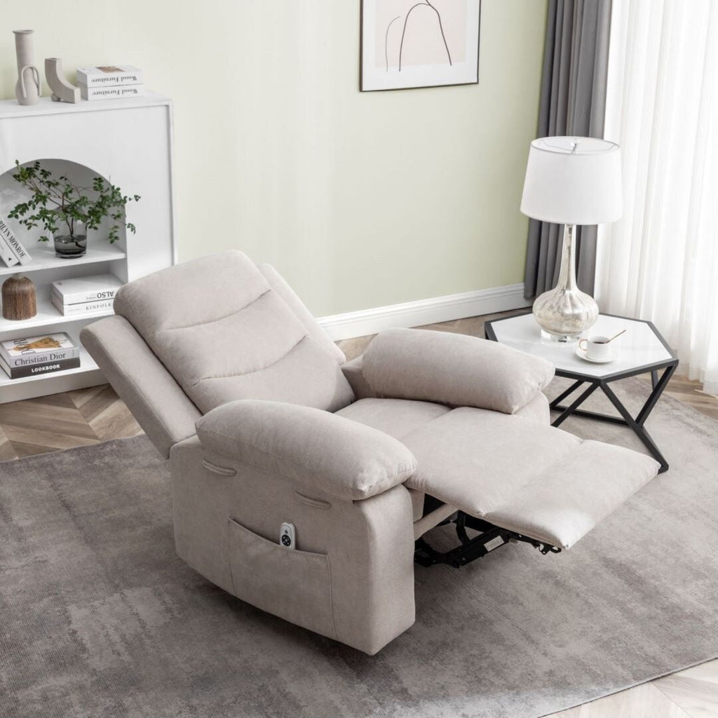 Fauteuil inclinable électrique avec fonction de massage réglable pour le salon
