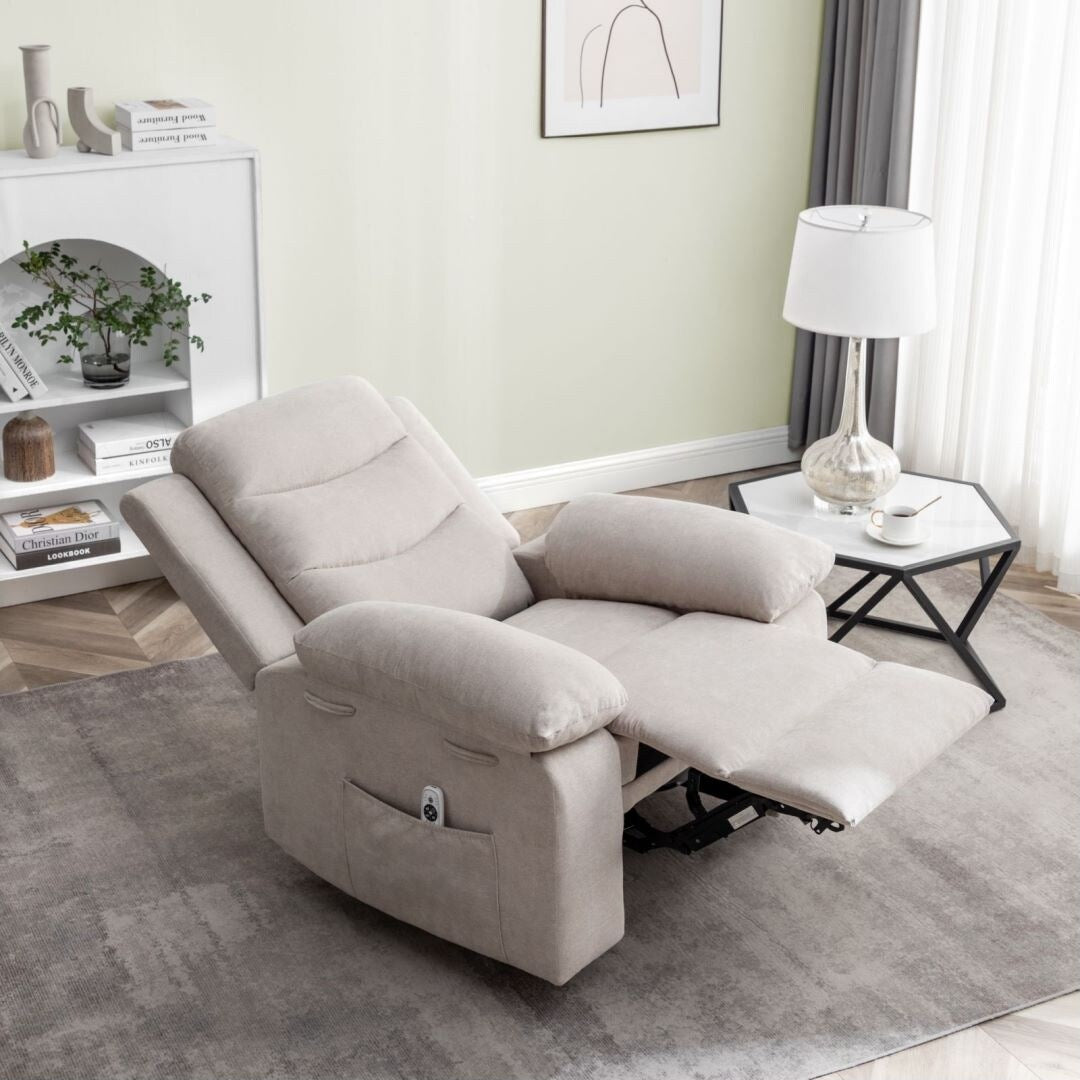 Fauteuil inclinable électrique avec fonction de massage réglable pour le salon