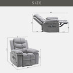 Fauteuil inclinable électrique avec fonction de massage réglable pour le salon