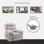 Fauteuil inclinable électrique avec fonction de massage réglable pour le salon