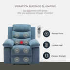 Fauteuil inclinable électrique avec fonction de massage réglable pour le salon