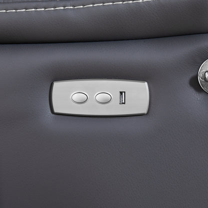 Fauteuil inclinable électrique avec gravité zéro, massage, chauffage et port USB