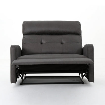 Fauteuil inclinable électrique, siège large et surdimensionné, capitonné en microfibre gris ardoise