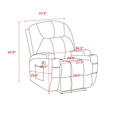 Fauteuil inclinable électrique