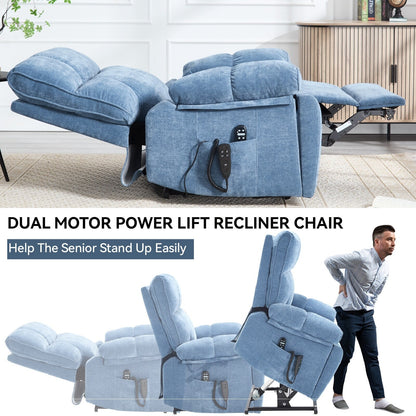 Fauteuils inclinables électriques à télécommande avec porte-gobelets dissimulés et massage par la chaleur