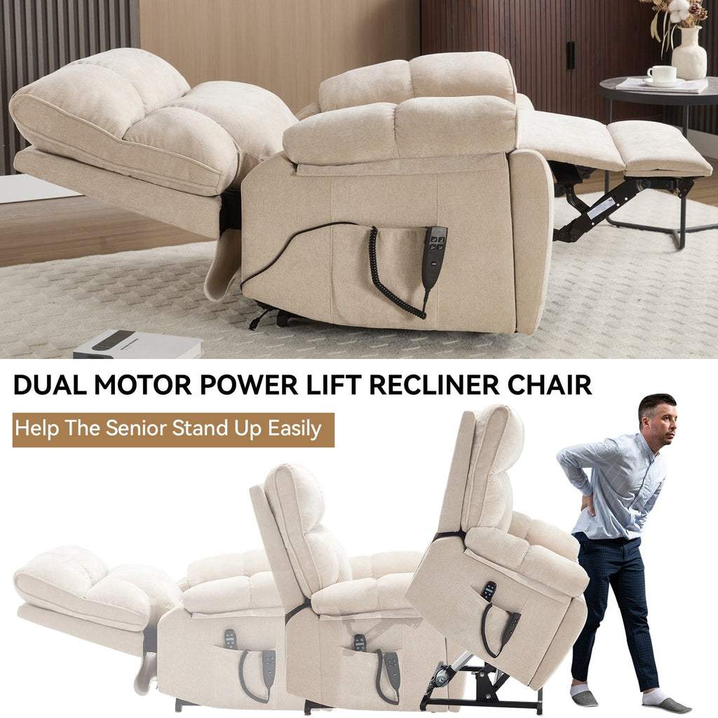 Fauteuils inclinables électriques à télécommande avec porte-gobelets dissimulés et massage par la chaleur