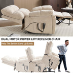Fauteuils inclinables électriques à télécommande avec porte-gobelets dissimulés et massage par la chaleur