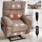 Fauteuils inclinables électriques à télécommande avec porte-gobelets dissimulés et massage par la chaleur